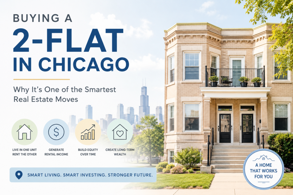 Buying a 2-flat in Chicago through house hacking to generate rental income and build long-term wealth.
